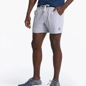 Vuori Men's Light Gray Athletic Shorts